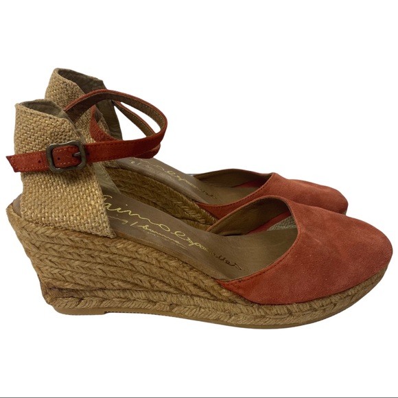 Gaimo Shoes - Gaimo Espadrilles Coral Platform Wedge Spain 40